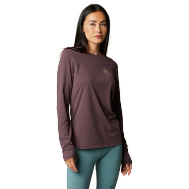 FOX FINISHER TECH Women's Long-Sleeved T-Shirt Purple 0